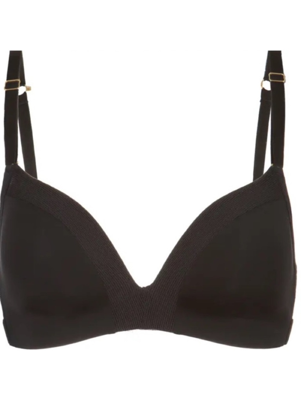 💥 clearance sale Lively Black Smooth Wireless Plunge Neck  Trim No Wire Bra 36B